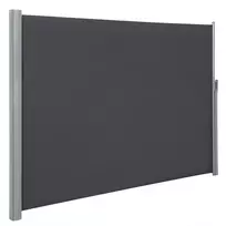Koduva Šoninė markizė, 200 x 400 cm, aliuminis ir PU dengtas poliesteris, antracito spalva