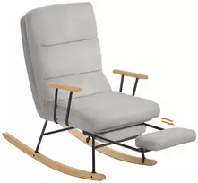 Fotelis Koduva Supamasis krėslas su reguliuojama atlošo padėtimi, kaučiukmedžio kojelės, 97 x 67 x 100 cm