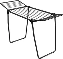 Koduva Sulankstoma skalbinių džiovyklė, juoda, 158 x 53 x 93 cm, plienas ir plastikas