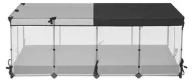 Koduva Mažų gyvūnų aptvaras vidaus naudojimui, baltas, 144 x 74 x 57 cm, plastikas ir plienas