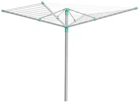 Koduva Skėčio tipo lauko skalbinių džiovyklė, reguliuojamo aukščio, 60 m virvė, 139,4 x 139,4 cm