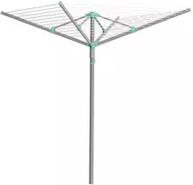 Koduva Lauko skėčio tipo džiovyklė, 45 m virvė, sidabrinė, 139,2 x 139,2 x 182 cm