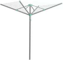 Koduva Sukamoji lauko džiovyklė skalbiniams, 50 m virvė, sidabrinė, 139,3 x 139,3 x 181,5 cm