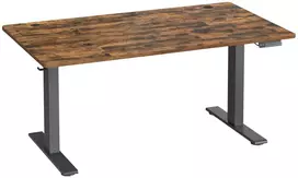 Koduva Elektrinis reguliuojamo aukščio rašomasis stalas, 140 x 80 cm, rudas, su USB-C jungtimi