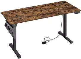 Koduva Elektra reguliuojamo aukščio rašomasis stalas, 70,1 x 160,1 cm, vintažinės rudos spalvos