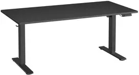 Koduva Elektrinis reguliuojamo aukščio rašomasis stalas, 160 x 80 cm, juodas, su USB-C jungtimi