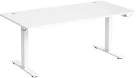 Koduva Elektrinis reguliuojamo aukščio rašomasis stalas, 160 x 80 cm, baltas, su USB-C jungtimi