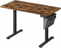 Koduva Elektrinis reguliuojamo aukščio rašomasis stalas, 60 x 120 x 72–120 cm, ruda/juoda