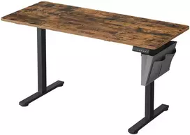 Koduva Elektrinis reguliuojamo aukščio rašomasis stalas, 60 x 140 x 72–120 cm, rudas/juodas