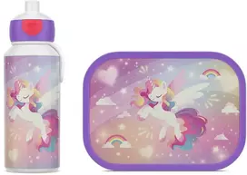 Rosti Mepal Mepal Gertuvė ir pietų dėžutė rinkinys vaikams 'Unicorn Glow'