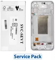 SAMSUNG A36 5G A366B baltas LCD ekranas su aptarnavimo paketu GH82-36841B