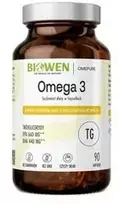 BIOWEN Omega 3 - 660 mg EPA, 440 mg DHA – food supplement for humans – 90 capsules