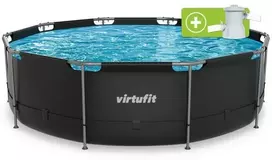 VIRTUFIT APVALUS BASEINAS 366 CM SU FILTRO SIURBLIU