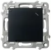 Ospel Sapphire juoda metalic - Laiptų jungiklis su foniniu apšvietimu (ŁP-3ZS/m/33)