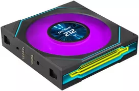 Lian Li UNI FAN SL-INF LCD FLEX belaidis ventiliatorius, ARGB ir LCD · atvirkštinės mentės, 120 mm, juodas
