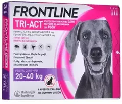 FRONTLINE Tri-act L 20-40 kg – antiparazitiniai lašai šunims – 3 x 4 ml.