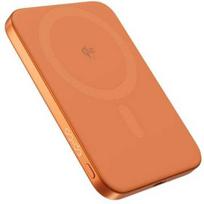„Epico UltraPack Qi2 Slim 5000mAh“ aliuminio „Mag+“ belaidė išorinė baterija EM51 | kosminės oranžinės spalvos | 15 W