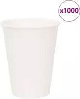 Popieriniai kavos puodeliai, 1000 vnt., 12 uncijų, 300 ml, balti