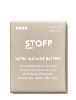 STOFF Nagel - Stoff Nagel Aaaa Battery, 4 Pack - Apšvietimo priedas - Pilka