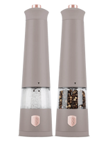 Berlingerhaus - Electric Pepper And Salt Mill, 2 Pcs Set, Matt Taupe - Prieskonių malūnėlis - Smėlio
