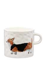 Anna + Nina - Corgi Tea Mug - Arbatos puodelis - Balta