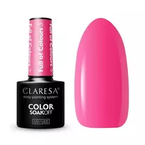 CLARESA_„Soak Off“ UV/LED hibridinis nagų lakas „Full Of Colours 3 Pink“, 5 g