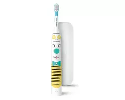 Philips HX3603/01 elektrinis dantų šepetėlis Vaikiškas „Sonic“ dantų šepetėlis Mėlyna, Balta