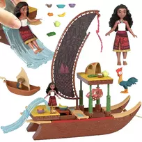 Mattel Disney Moana Doll from "Moana 2" Set Boat + Accessories ZA6702