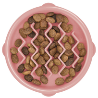 Outward Hound Fun Feeder Wave Lēnēšanas Bļoda, Rozā, Izmērs S, 1 Vienība
