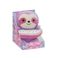 Pliušinis žaislas tinginys Luna Squishcuties, rožinė sp./violetinė sp., 21 cm