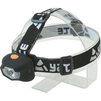 Žibintuvėlis ant galvos Yate Panter 3 W Cree + 2 LED, juodas