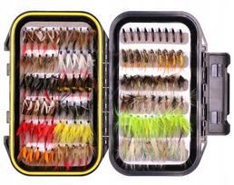 FLYER RIBBON RIBBON BRIDGES Nimfos Mayflies KIT 114 vienetų MUSHES Masalai