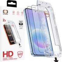 Tel Protect HD 6D grūdintas apsauginis stiklas su Dust Free montavimo dėžute (2 vnt.)