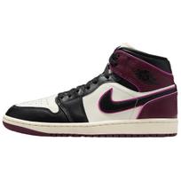 Air Jordan 1 Mid SE Bordeaux Moteriški sportbačiai Kreminiai Sail Aktyvūs-Rožiniai FQ7818-101 38.5 black