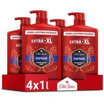 Old Spice Captain Dušo Želė Ir Šampūnas Vyrams, 4x1000 ml