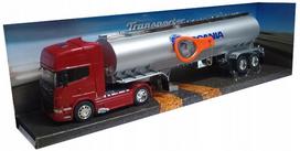 Didelė "scania" cisterna - žaislinis sunkvežimis 1:32