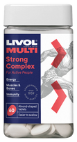 LIVOL Multi Strong Complex 60 tabletes - vitamīnu un minerālvielu komplekss