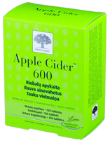 NEW NORDIC Ābolu sidra etiķis 600 mg, 120 tabletes
