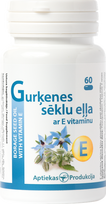 APTIEKAS PRODUKTI Gurķenes Sēklu Eļļa ar E Vitamīnu — 60 kapsulas