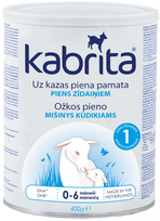 KABRITA 1 kazas piena bāzēts piena maisījums, 400 g