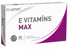JONAX E vitamīna Max 30 kapsulas