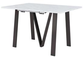 Išskleidžiamas valgomojo stalas Furneo, baltas, 130–332 cm