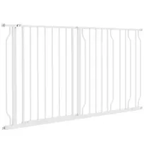 Apsauginiai varteliai, atidaromi į dvi puses, balti 75-145 cm