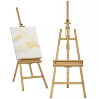 Sulankstomas reguliuojamas molbertas 65 x 110 x 180-235 cm