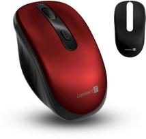 Belaidė pelė - CONNECT - Ilgas tarnavimo laikas - 2400 DPI - 4 mygtukai - Raudona