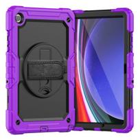 Šarvuotas dėklas su ekrano apsauga, skirtas "Samsung Galaxy Tab A7 T500", violetinės spalvos