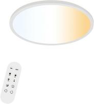 LED lubinis šviestuvas, pritemdomas, modernus, su nuotolinio valdymo pulteliu, baltas, 42 cm