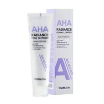 Putojantis veido prausiklis Farmstay AHA Radiance Foam Cleanser, 150 ml