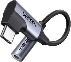 Adapteris USB C kampinis kištukas - 3.5mm stereo lizdas CM991 UGREEN
