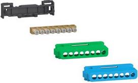 Terminal block kit, Linergy, 8 holes, 4x16mm² + 4x10mm², for earth or neutral connection LGYT2A08 | 3606485895871